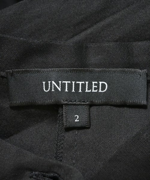 UNTITLED（アンタイトル）シャツワンピース 黒 サイズ:2(M位) レディース/2200725116019