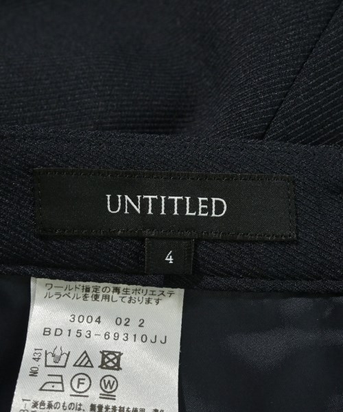 UNTITLED（アンタイトル）スラックス 紺 サイズ:4(XL位) レディース/2200682808019