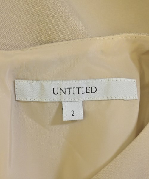 UNTITLED（アンタイトル）ワンピース ベージュ サイズ:2(M位) レディース/2200684240015