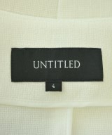 UNTITLED（アンタイトル）ノーカラージャケット 白 サイズ:4(XL位) レディース/2200685069028