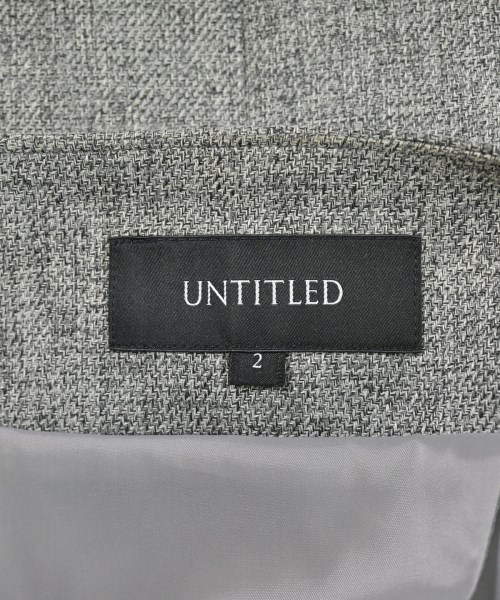 UNTITLED（アンタイトル）ノーカラージャケット グレー サイズ:2(M位) レディース/2200678950128