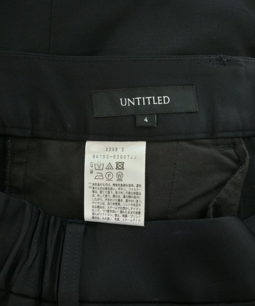 UNTITLED（アンタイトル）スラックス 黒 サイズ:4(XL位) レディース/2200681920101