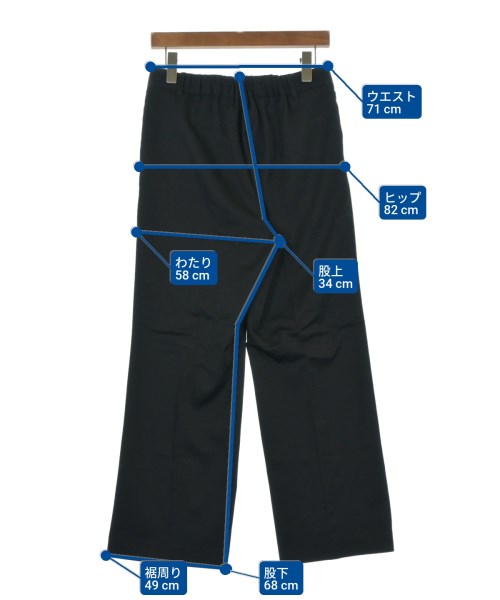 UNTITLED（アンタイトル）スラックス 黒 サイズ:4(XL位) レディース/2200681920101