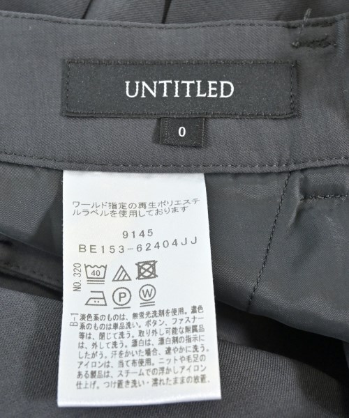 UNTITLED（アンタイトル）スラックス グレー サイズ:0(XS位) レディース/2200682918244