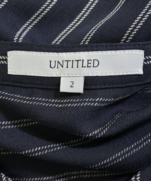 UNTITLED（アンタイトル）ブラウス 紺 サイズ:2(M位) レディース/2200690275025
