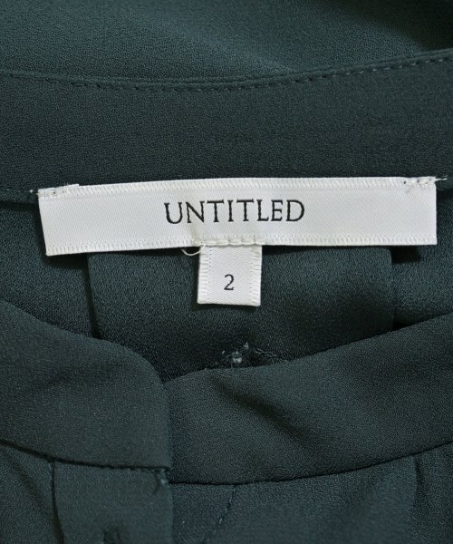 UNTITLED（アンタイトル）ブラウス 緑 サイズ:2(M位) レディース/2200690275032