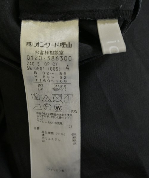 I C B（アイシービー）ワンピース 黒 サイズ:4(XL位) レディース/2200630457016