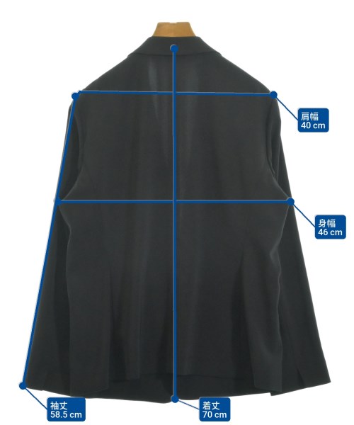 I C B（アイシービー）テーラードジャケット 黒 サイズ:44(L位) レディース/2200623632048