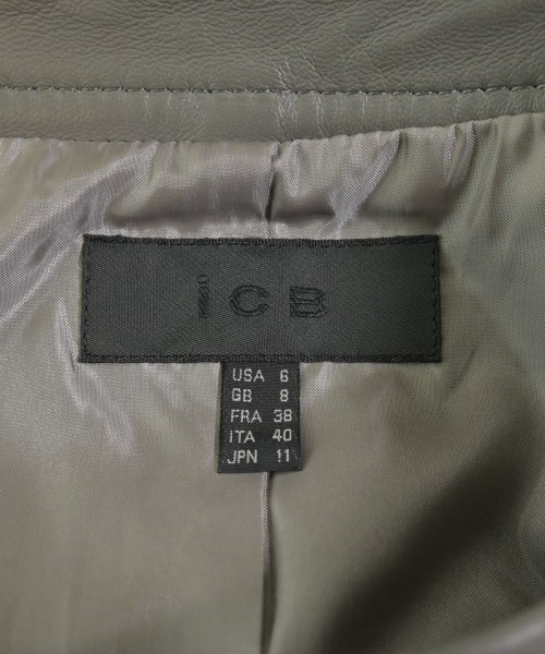I C B（アイシービー）ライダース グレー サイズ:40(M位) レディース/2200634993107