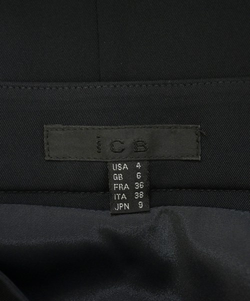 I C B（アイシービー）ひざ丈スカート 紺 サイズ:4(XL位) レディース/2200629725126