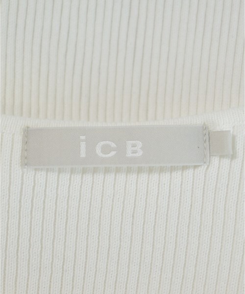 I C B（アイシービー）ノースリーブ 白 サイズ:S レディース/2200587427148