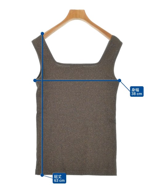 I C B（アイシービー）タンクトップ 茶 サイズ:S レディース/2200618579037