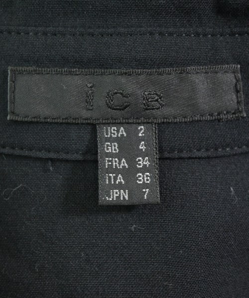 I C B（アイシービー）カジュアルシャツ 黒 サイズ:2(S位) レディース/2200668155113