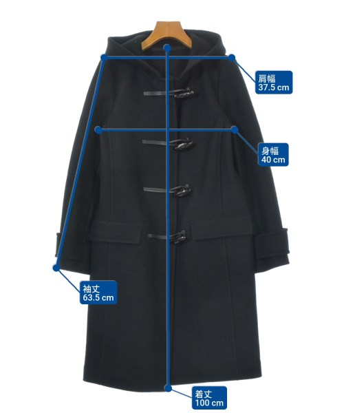 I C B（アイシービー）ダッフルコート 黒 サイズ:9(M位) レディース/2200672157028