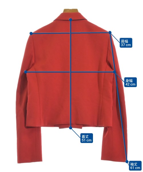 I C B（アイシービー）テーラードジャケット 赤 サイズ:4(M位) レディース/2200676792041