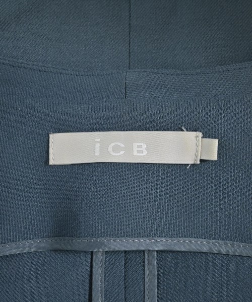 I C B（アイシービー）ノーカラージャケット 紺 サイズ:4(M位) レディース/2200696077081
