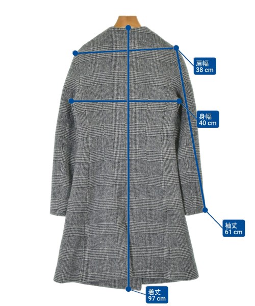 I C B（アイシービー）チェスターコート グレー サイズ:2(M位) レディース/2200655796015