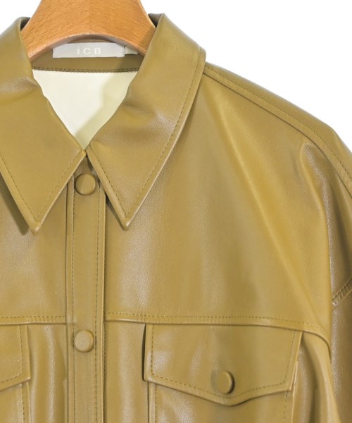 I C B（アイシービー）カジュアルシャツ 黄 サイズ:4(XL位) レディース/2200650167087
