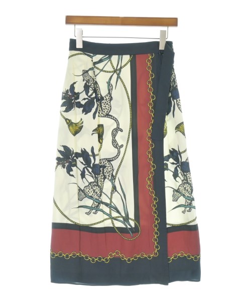 I C B(アイシービー)ロング・マキシ丈スカート 白 サイズ:2(M位)/2200655284017