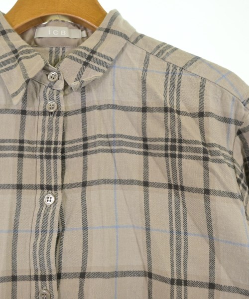 I C B（アイシービー）カジュアルシャツ ベージュ サイズ:6(L位) レディース/2200654976074