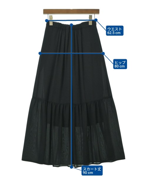 I C B（アイシービー）ロング・マキシ丈スカート 黒 サイズ:0(XS位) レディース/2200641940033