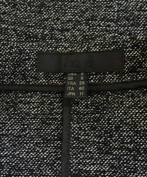 I C B（アイシービー）ノーカラージャケット 紺 サイズ:38(M位) レディース/2200643069022