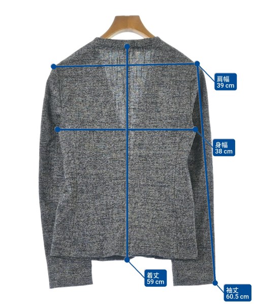 I C B（アイシービー）ノーカラージャケット 紺 サイズ:38(M位) レディース/2200643069022