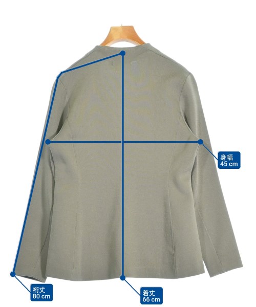 I C B（アイシービー）ノーカラージャケット カーキ サイズ:S レディース/2200666464064