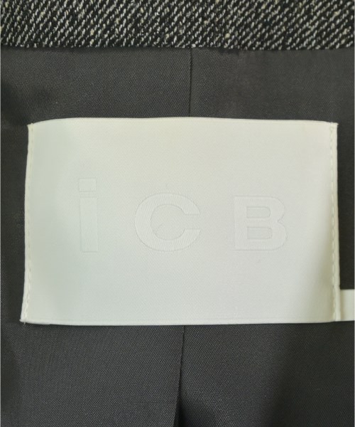 I C B（アイシービー）ノーカラージャケット グレー サイズ:2(S位) レディース/2200725099060