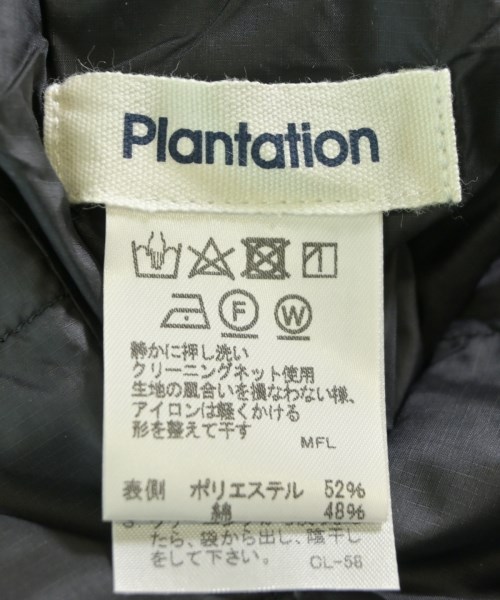 plantation（プランテーション）ダウンジャケット/ダウンベスト 黒 サイズ:S レディース/2200623945087