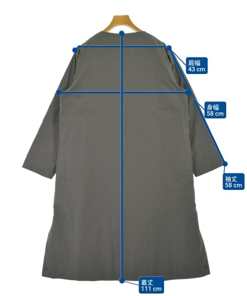 plantation（プランテーション）ダウンコート グレー サイズ:M レディース/2200641059018