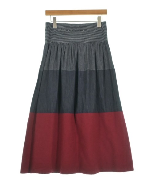 plantation（プランテーション）ひざ丈スカート 紺 サイズ:M レディース/2200643969049