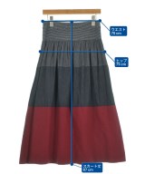 plantation（プランテーション）ひざ丈スカート 紺 サイズ:M レディース/2200643969049