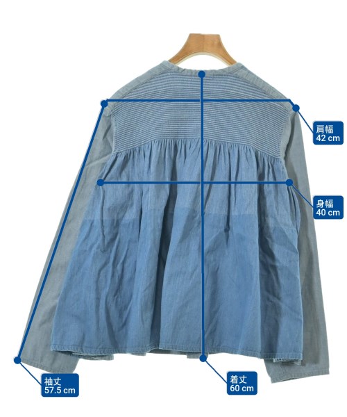 plantation（プランテーション）カジュアルシャツ 青 サイズ:F レディース/2200644227056