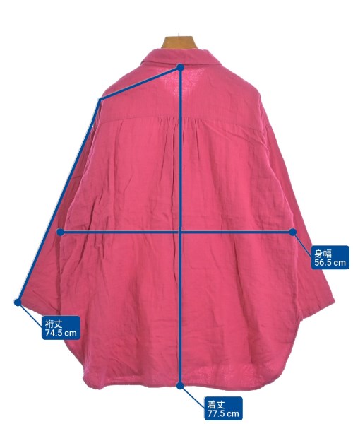 plantation（プランテーション）カジュアルシャツ ピンク サイズ:M レディース/2200629517073