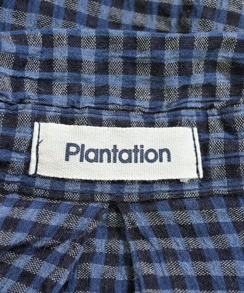 plantation（プランテーション）カジュアルシャツ 紺 サイズ:M レディース/2200607669039