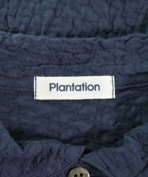 plantation（プランテーション）カジュアルシャツ 紺 サイズ:L レディース/2200616128046