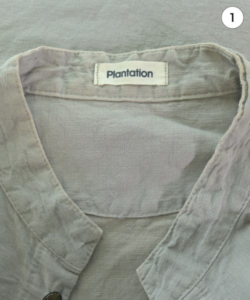 plantation（プランテーション）ブラウス グレー サイズ:M レディース/2200601404025