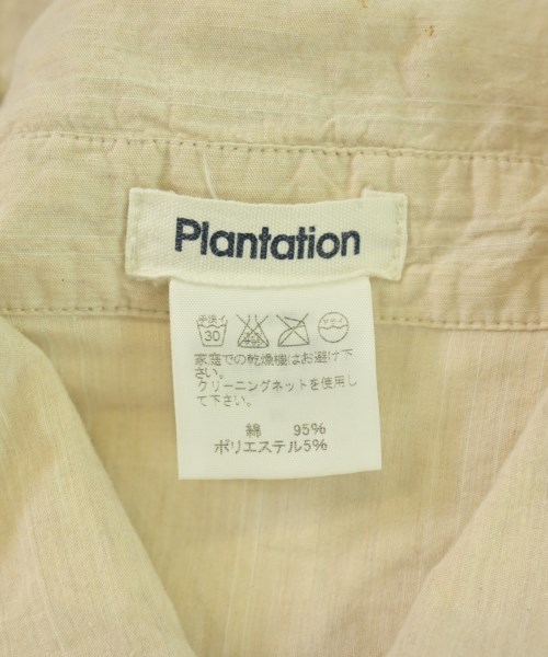 plantation（プランテーション）カジュアルシャツ ベージュ サイズ:M レディース/2200609045077