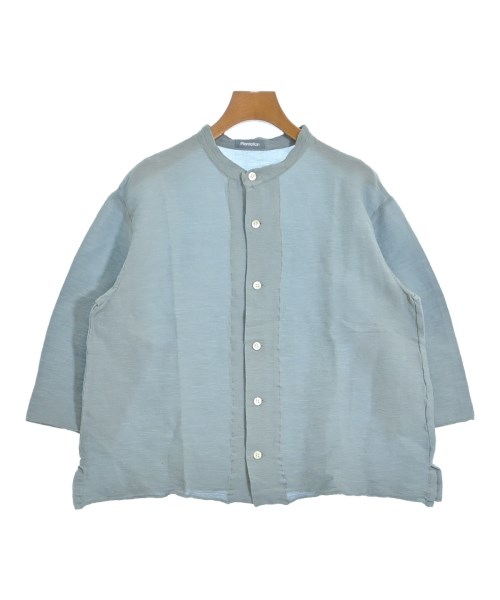 plantation(プランテーション)ブラウス 青 サイズ:M/2200674262126