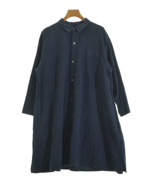 plantation(プランテーション)シャツワンピース 紺 サイズ:2(M位)/2200696853012