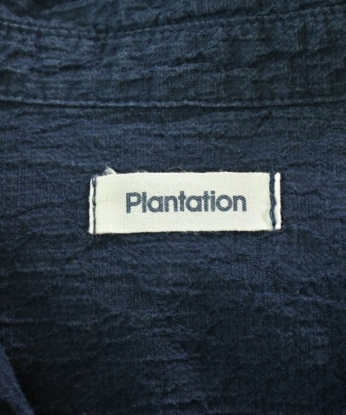 plantation（プランテーション）シャツワンピース 紺 サイズ:2(M位) レディース/2200696853012