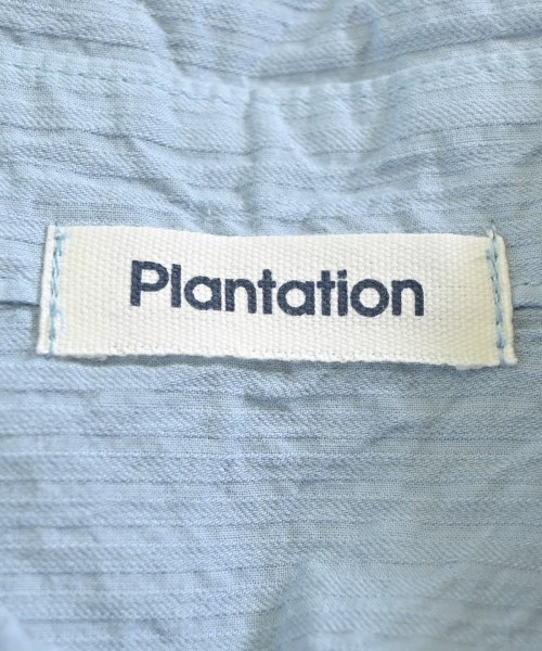 plantation（プランテーション）カジュアルシャツ 青 サイズ:M レディース/2200700913039