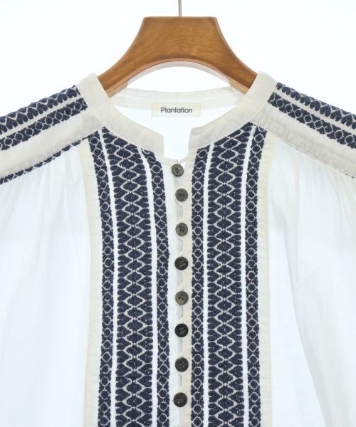 plantation（プランテーション）カジュアルシャツ 白 サイズ:M レディース/2200649631254