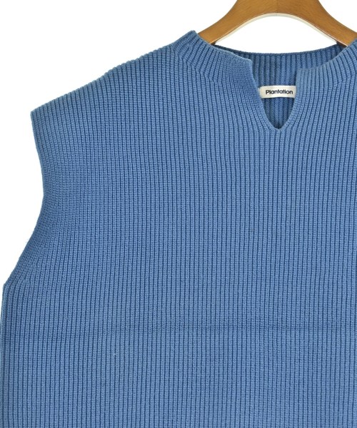plantation（プランテーション）ベスト 青 サイズ:M レディース/2200657063023