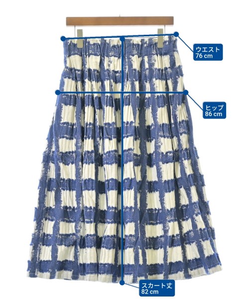 plantation（プランテーション）ロング・マキシ丈スカート 青 サイズ:L レディース/2200657063047