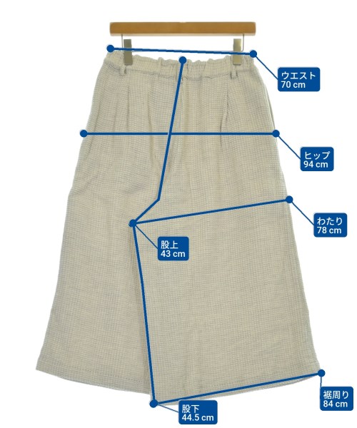 plantation（プランテーション）クロップドパンツ 白 サイズ:S レディース/2200656983018