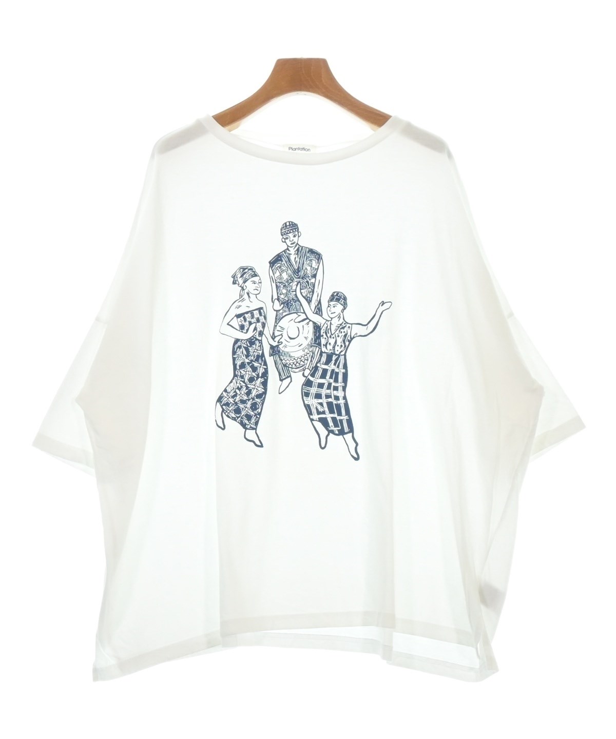 plantation（プランテーション）Tシャツ・カットソー 白 サイズ:2(M位