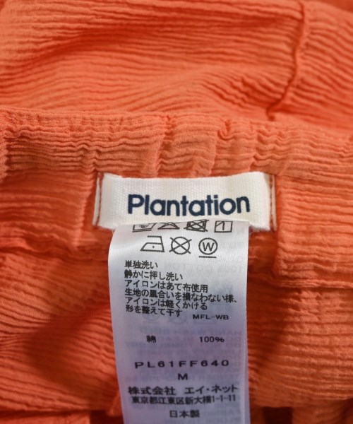 plantation（プランテーション）クロップドパンツ オレンジ サイズ:M レディース/2200718081041