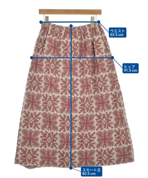 plantation（プランテーション）ロング・マキシ丈スカート 赤 サイズ:M レディース/2200643726116